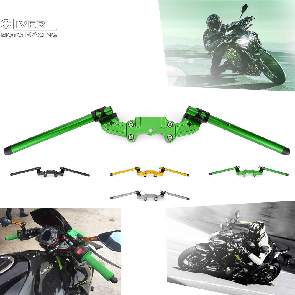 Clip on Handlebar Adapter Plate Set Adjustable For Kawasaki Z900