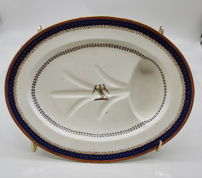 Spread Eagle and Star Well & Tree Platter Chinese Export Porcelain Qianlong Era