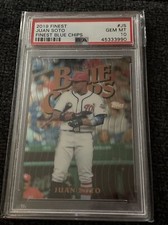 2019 Topps Finest Juan Soto Finest Blue Chips #JS PSA 10 Gem MT Nationals