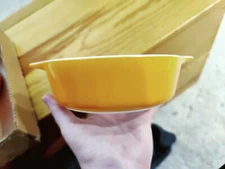 Pyrex Small Orange Casserole Dish 