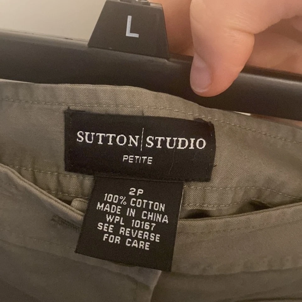 Sutton Studio Bloomingdales 100% Cotton Skirt Button - Size 2P - Image 2 of 2