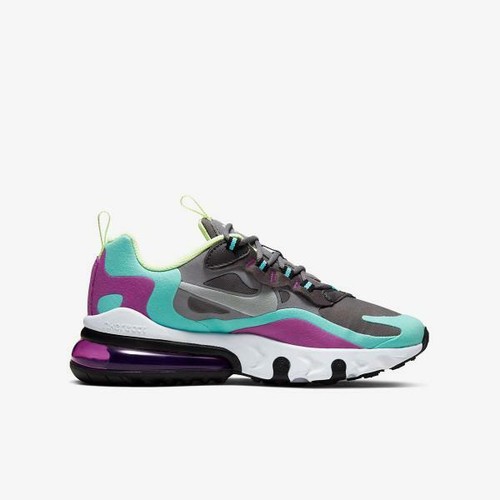 Juniors Nike Air Max 270 reaccionar GS Zapatillas revólver/Reflejo Plateado  BQ0103 007 | eBay