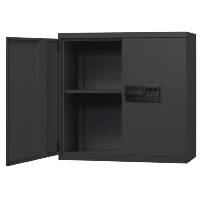 Sandusky Lee Digital Locking Wall Cabinet 30''x12''x30'' - KDEW3012-09 - Black