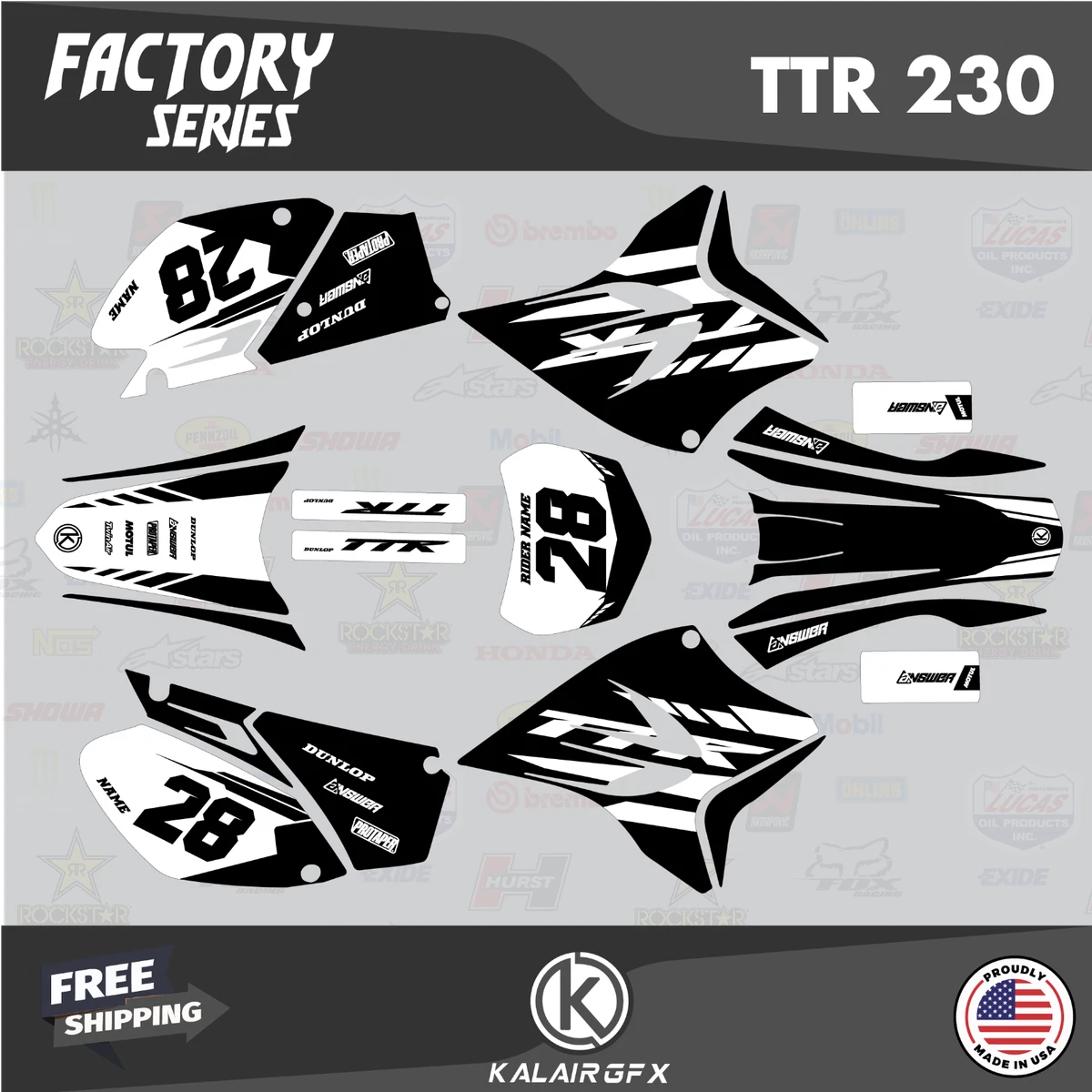 Yamaha ttr cheap 230 plastics