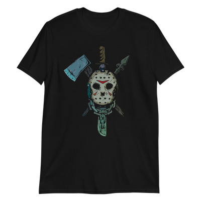 Gothic Jason Weapons Unisex T-Shirt Friday 13 Movie Retro Grunge Punk Biker