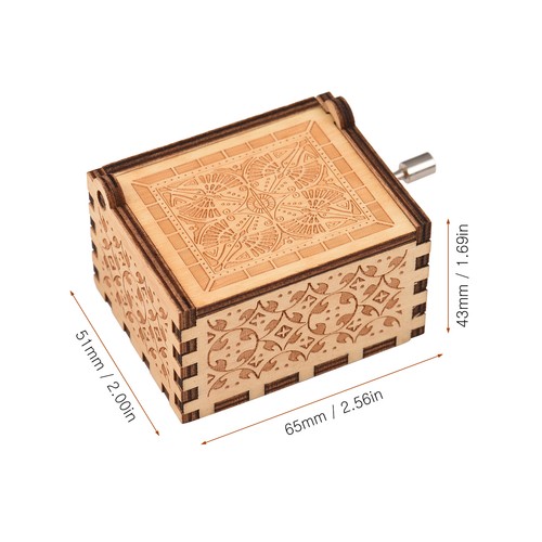 You are My Sunshine Wooden Hand Crank Music Box Christmas Birthday Gift UK V3V4 - Picture 8 of 33