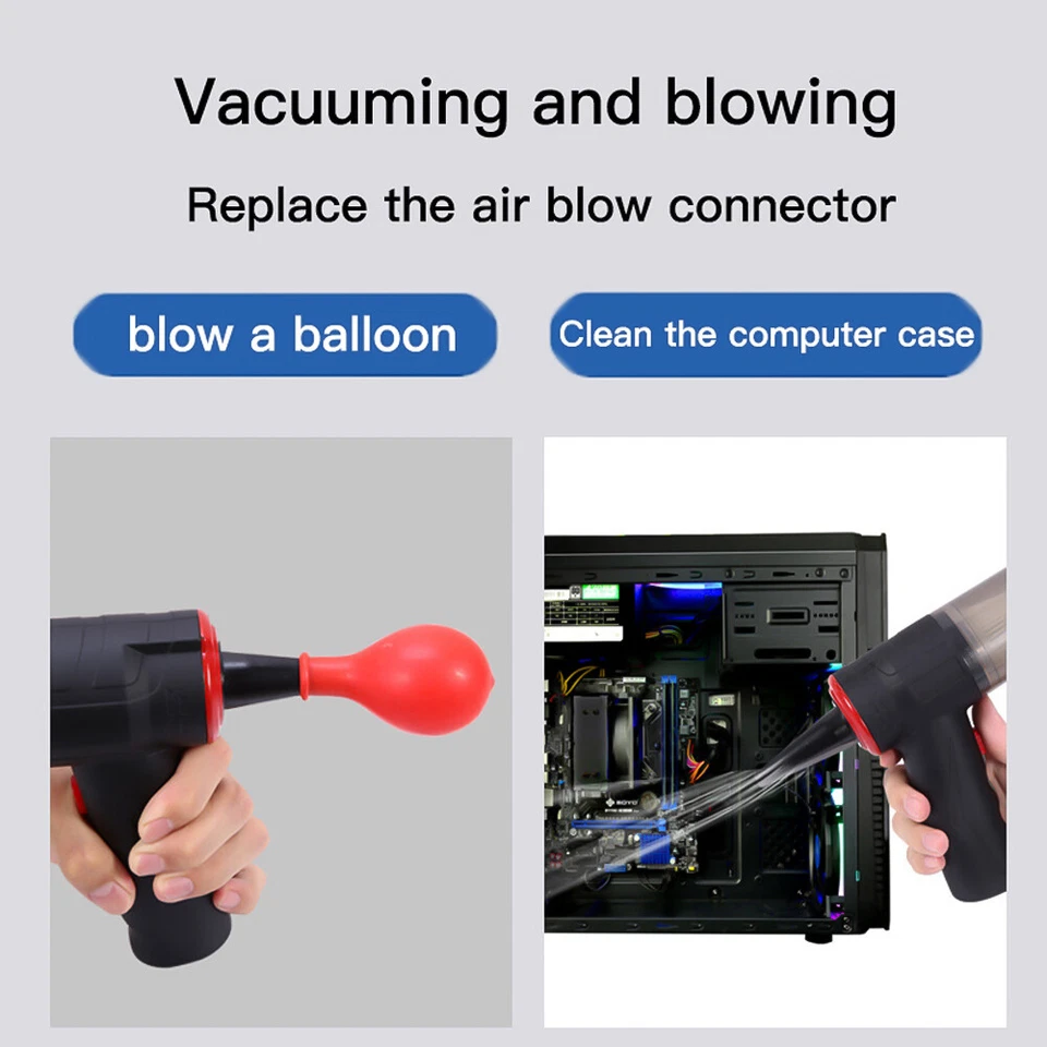 16000Pa Wireless Vacuum Cleaner Car Handheld USB Rechargeable Portable Suction - Image 4 of 4