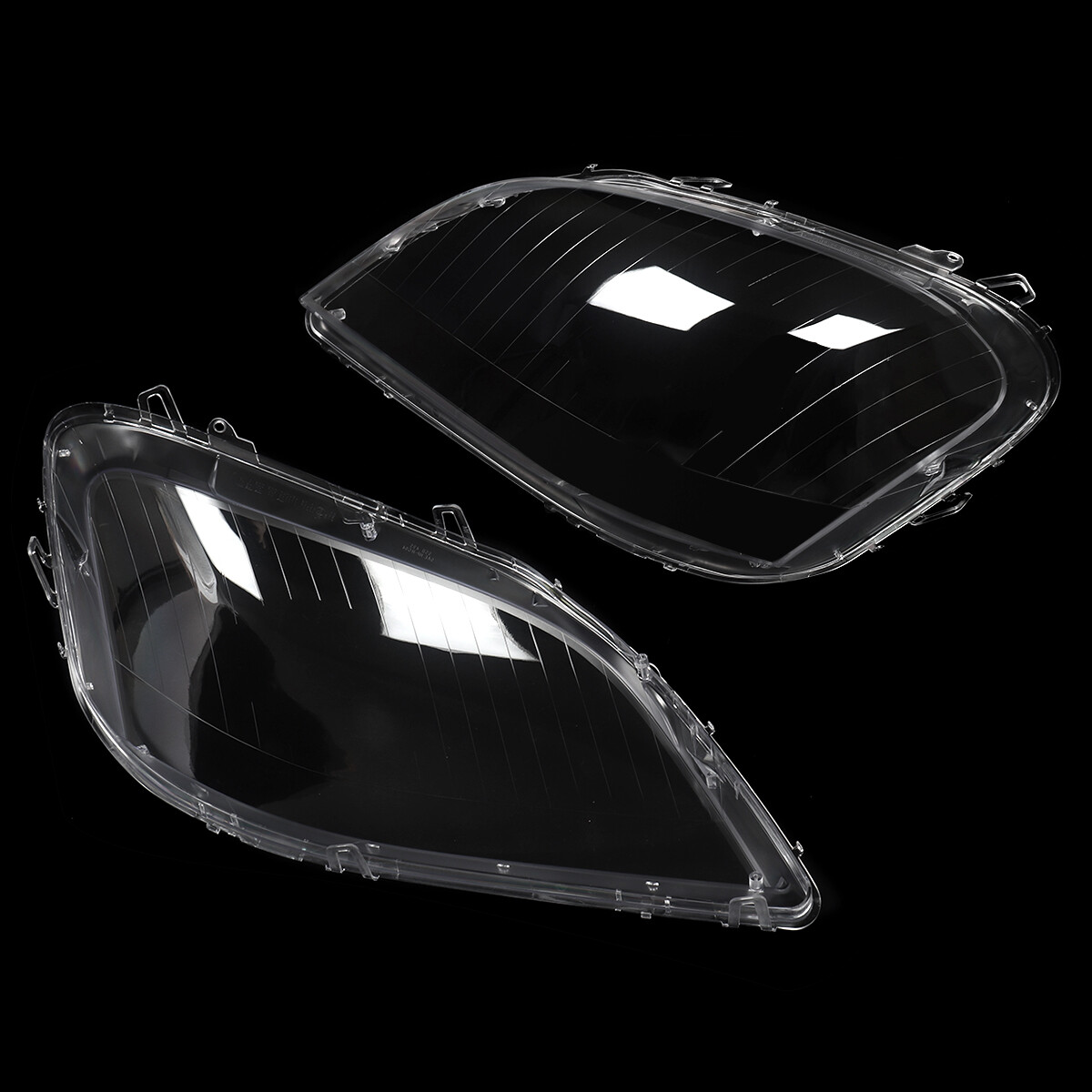 Left&Right Headlight Lens Covers Shell For Mercedes Benz W164 ML Class 2006-2008