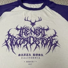 Record Store Shirt Large - The Next Record Store Santa Rosa Ca Baseball Shirt  M