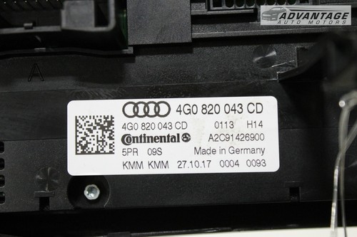 2012-2018 AUDI A7 DASH HEATER AC TEMPERATURE CLIMATE CONTROL UNIT OEM - Picture 6 of 7