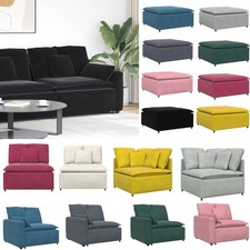 Modulares Sofa Mittelmodul mit Kissen Weinrot Modulare Couch100 cm vidaXL
