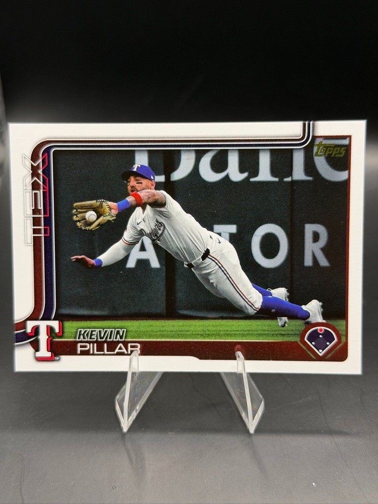 Kevin Pillar 2025 Topps Update Golden Mirror Image Variation SSP #US311 Rangers