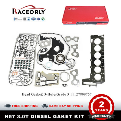 N57 3-Hole Head Gasket Set For BMW X5 X6 30D F10 F15 Diesel 08-13 11127809757