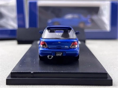 Furuya 1/64 Scale Subaru Impreza WRX STI IX 9 Wagon Blue Diecast Car Model - Picture 5 of 6
