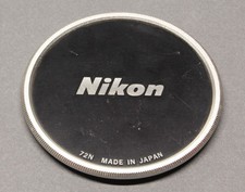 Nikon 72N 72mm Metal Screw-On Front Lens Cap w/ CP-5 Case