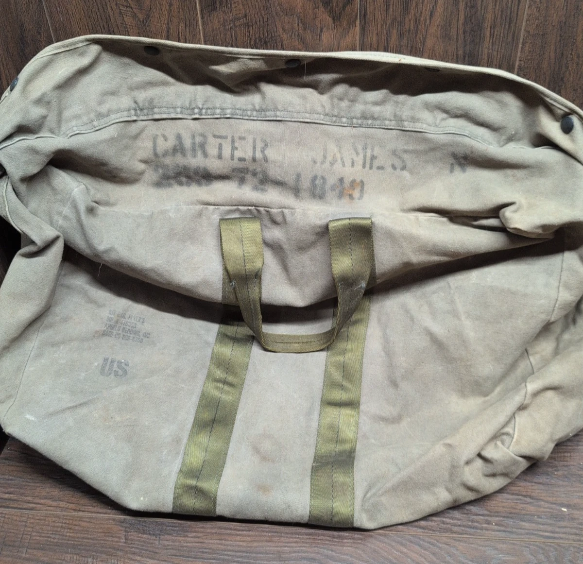 Vintage Army Duffle Bag In Collectible Military Surplus Bags