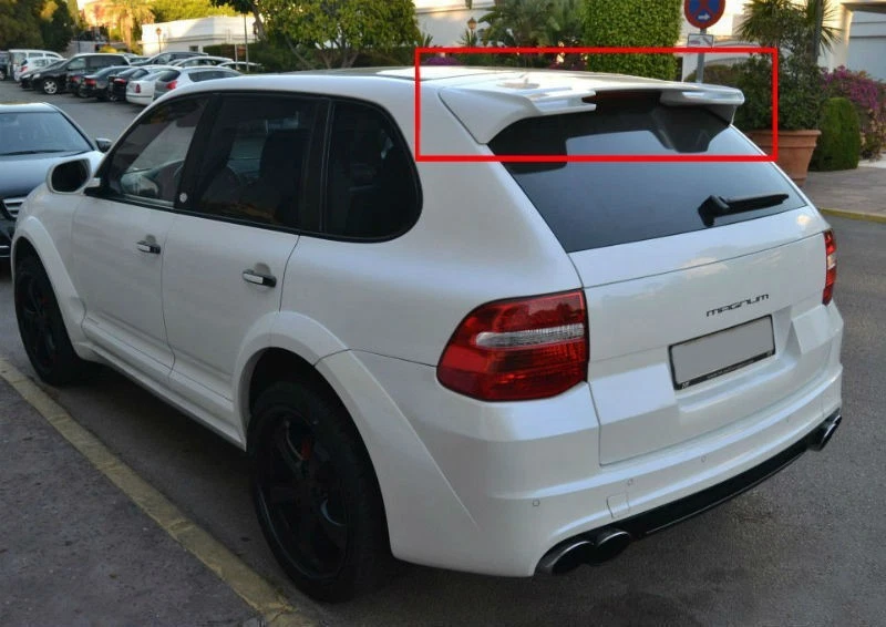 Alerón techo trasero Performance GTS Turbo Look alerón airdam Cayenne MK1 03-10 Foto 2 de 4