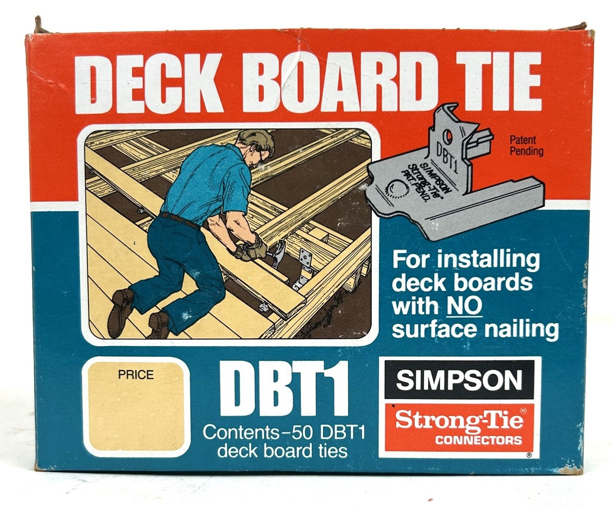 Lot of 4 Boxes Simpson Strong-Tie Connectors Deck Board Ties DBT1