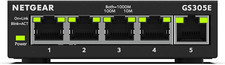 Image of NETGEAR 5 Port Gigabit Ethernet Managed Network Switch (GS305E) - Desktop or Wal