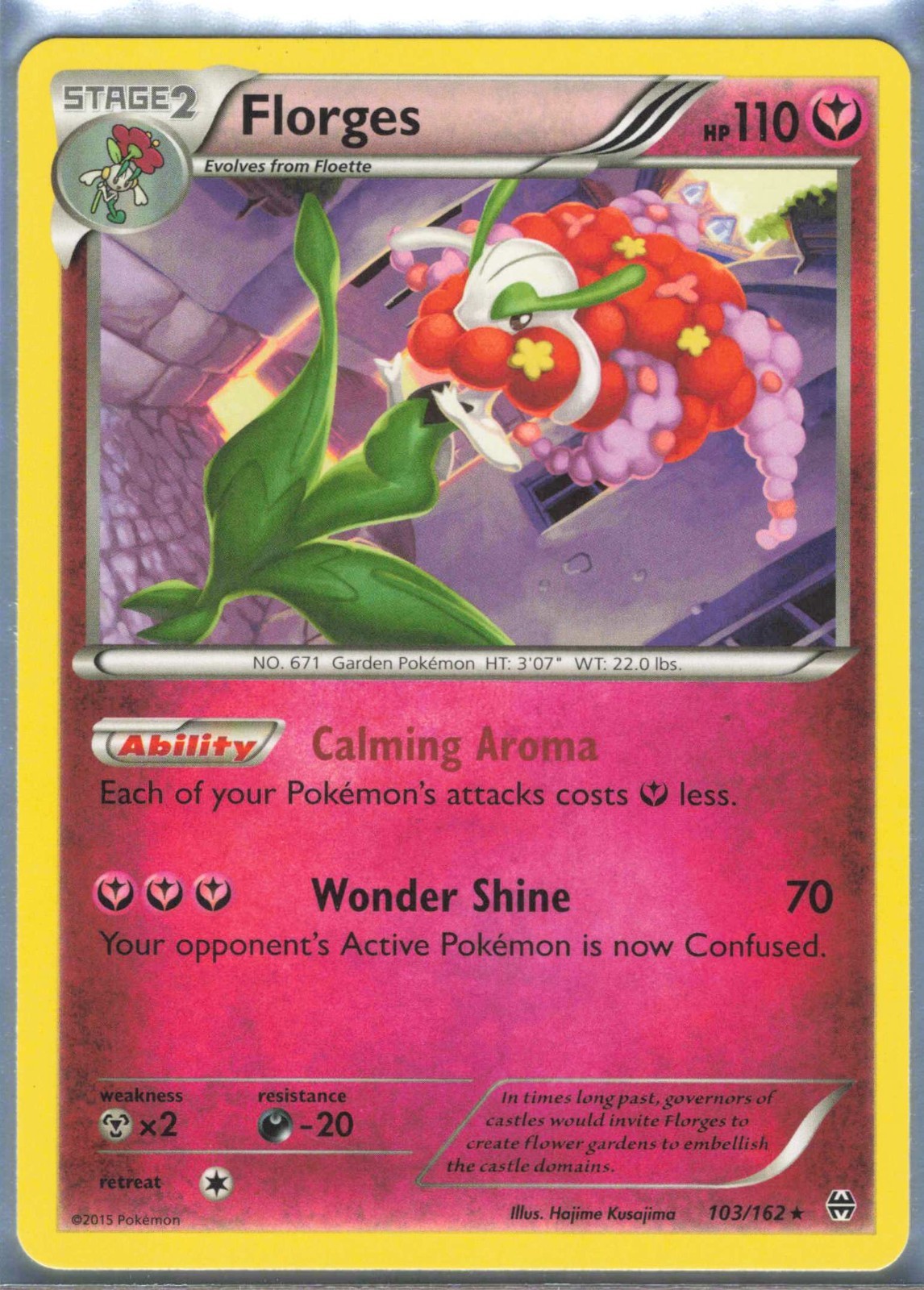 Pokemon - Florges #103/162 - XY - BREAKthrough Rare