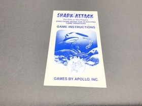 Atari  2600  Shark Attack  Game and Manual  Tested