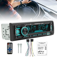 Single 1 DIN Car Stereo Radio Touch Screen Bluetooth Dual USB FM TF MP3 Player