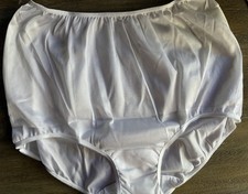 NEW Sears Fundamentals sz 7 VTG Panties Brief Satin Nylon Side Tag Y2K