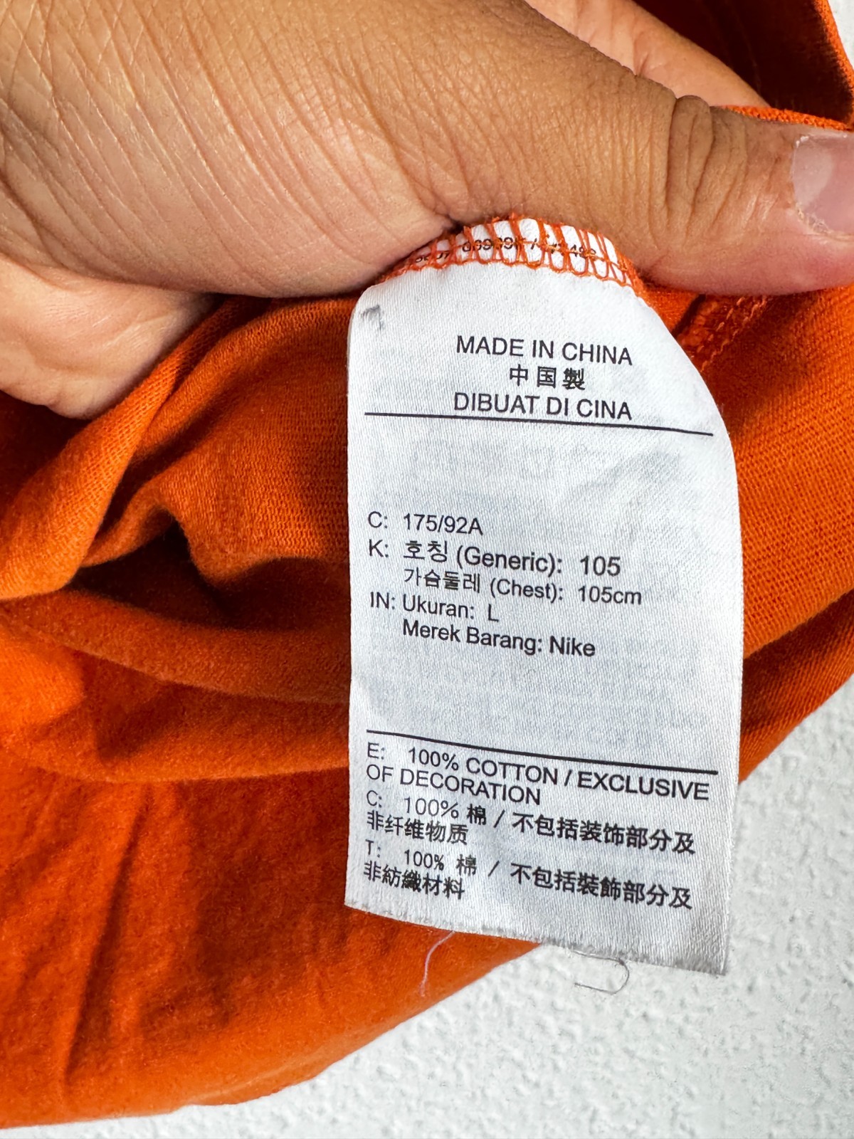 Air Jordan Embroidered Logo T-Shirt - Starfish Orange image 7