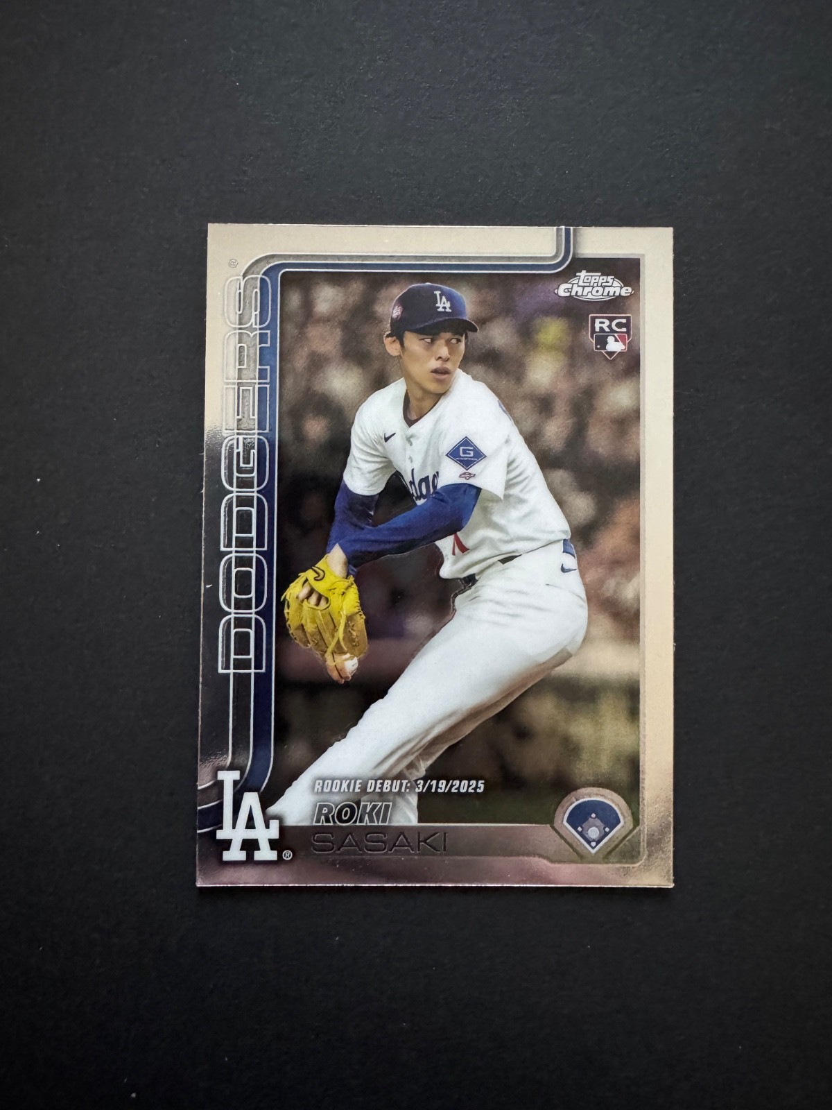 2025 Topps Chrome Update Roki Sasaki Dodgers Rookie Debut
