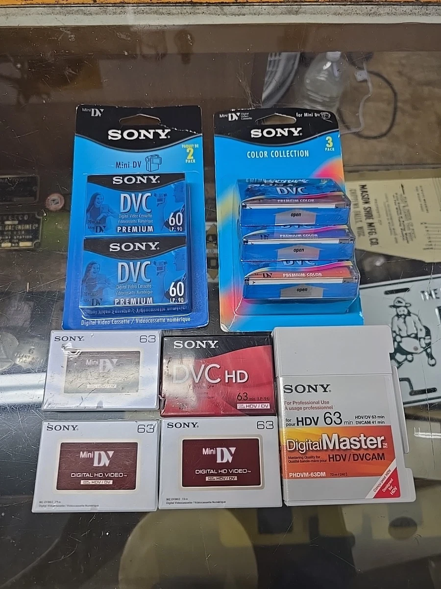 Lot De 4 Cassettes Sony Mini DV Premium 60mn - Neuves Et Scellées - Pour Caméscope