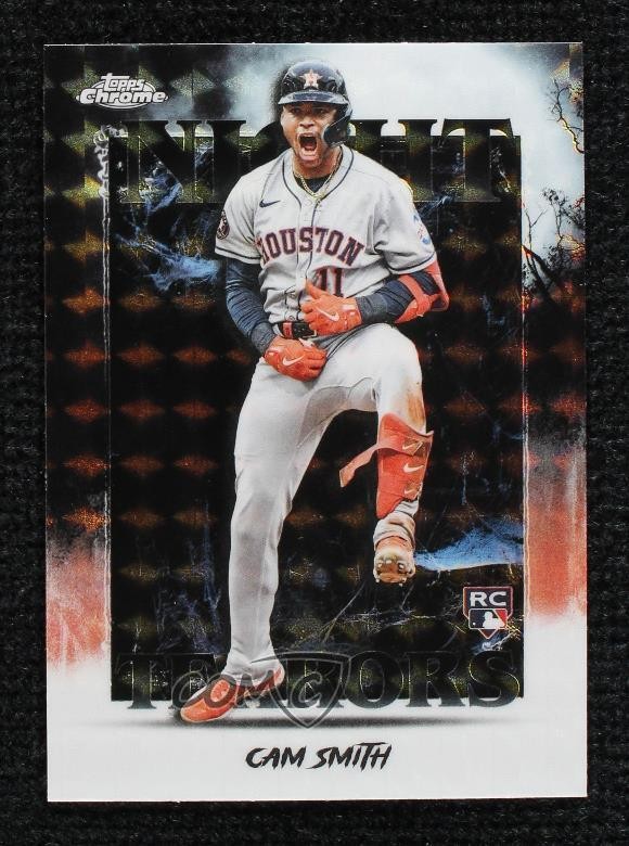 2025 Topps Chrome Update Night Terrors Geometric Refractor Cam Smith Rookie RC