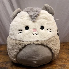 RARE Fuzz-A-Mallows Squishmallows Luanne The Possum Gray 12” Plush
