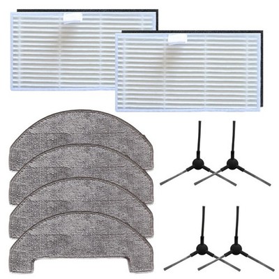 Seitenbürsten Filter Wischtuch Set für MOVA S800 und für Trouver E20 Serie
