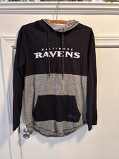Baltimore Ravens NFL Team Apparel Lightweight Performance Hoodie S Gray/Black
