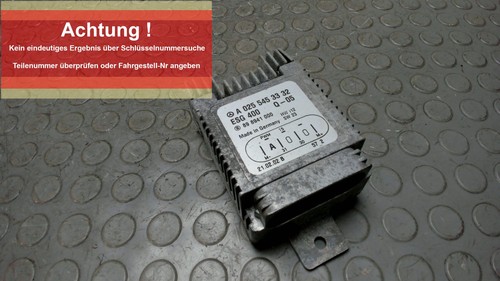 Steuergerät Elektrolüfter Mercedes-benz 210 E 200 T Kompressor A0255453332