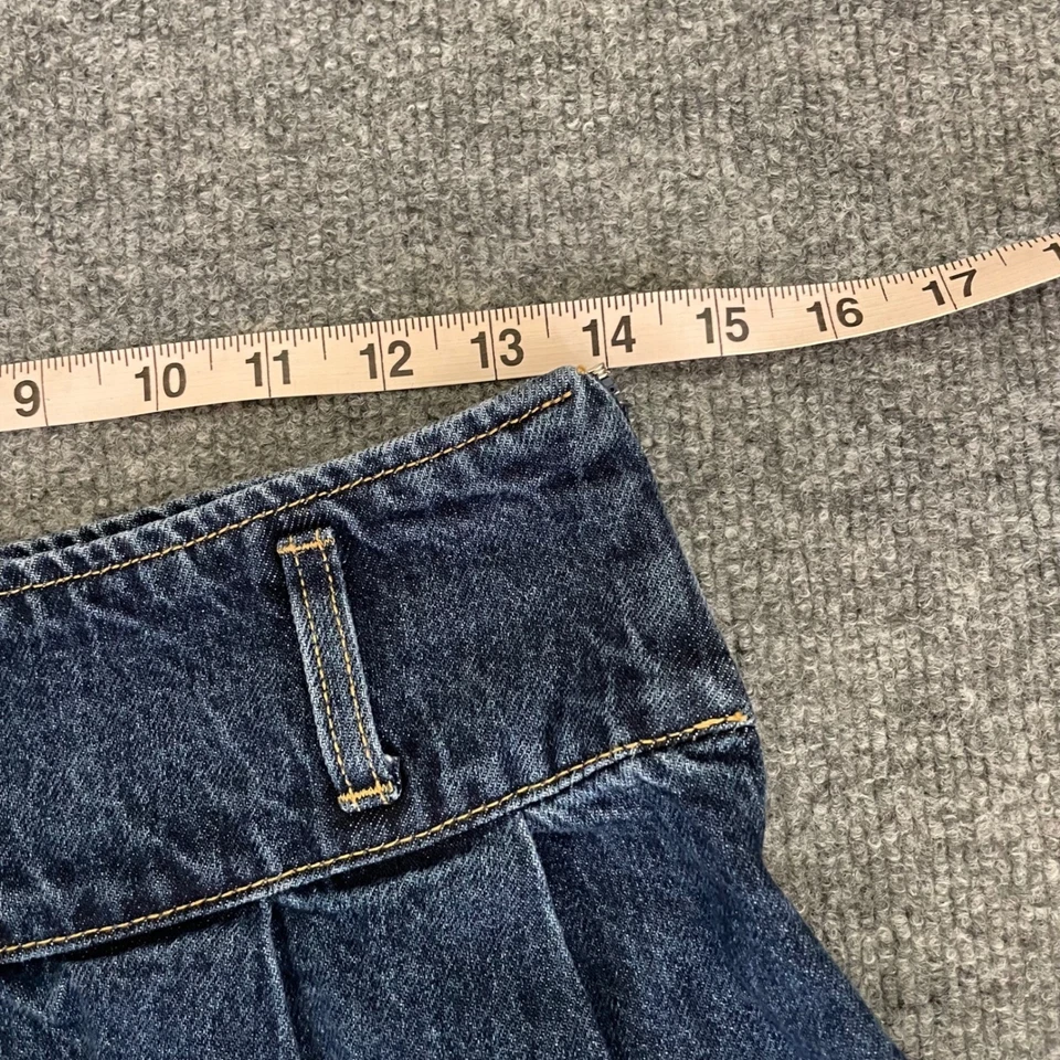 Mini saia jeans Disney x Forever 21 Y2k micro azul feminina tamanho pequeno - Imagem 4 de 4