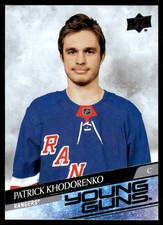 2020-21 UPPER DECK YOUNG GUNS Patrick Khodorenko Rookie Rangers #709 R35