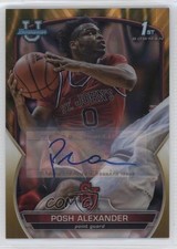 2022 Bowman U Chrome Prospect Gold Lava Refractor 31/50 Posh Alexander Auto 10qe