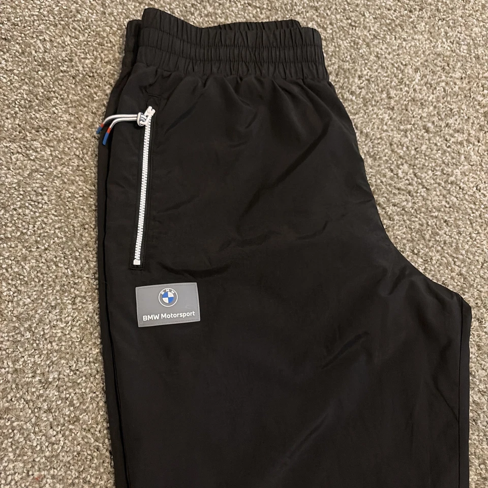 Pantalones de carreras Puma BMW Motorsports negros para hombre talla grande  Foto 4 de 4