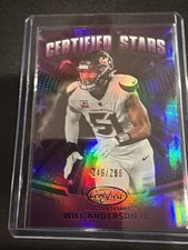2025 Certified Will Anderson Jr Certified Stars Mirror Purple /299 #CST-WAJ