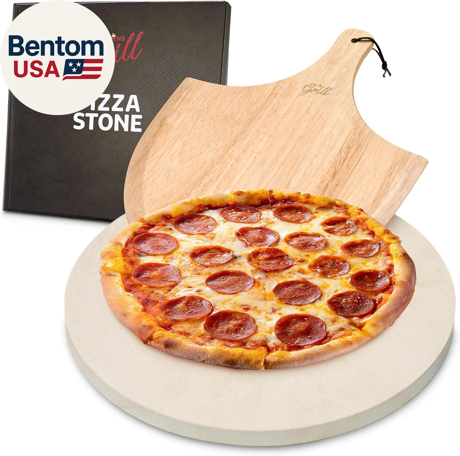 PIZZA STONE | Circular Pizza Stone for Oven Baking & BBQ Grilling with Free Wood
Opens in a new wind
