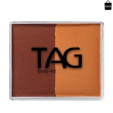 TAG Brown Split Cake Face and Body Paint - 50g Vibrant Water-Resistant Palette
