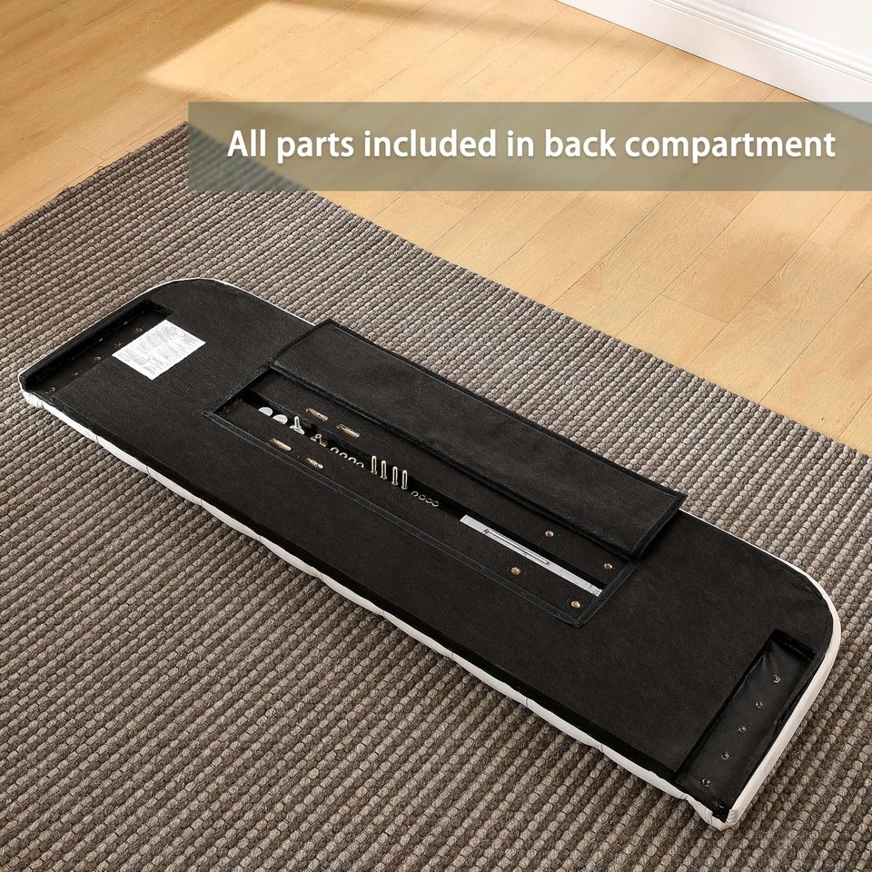 Cabecero tapizado acolchado, cabeceros de madera maciza con botón con altura ajustable... Foto 4 de 4