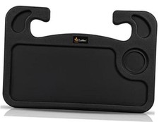 2 in 1 Car Steering Wheel Desk Tray for Laptop Car Mount with Medium-Black