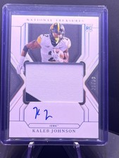 2025 National Treasures Collegiate Kaleb Johnson RC Patch Silver Auto #/39