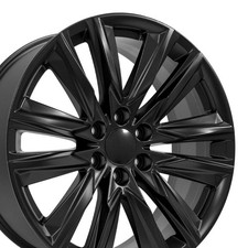 For Escalade 22 Inch Rim Sport Style 6x139.7 22x9 Satin Black CA91