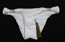 Parte inferior de bikini Dolcessa Angel Medusa cristal serpiente BE5 blanca pequeña para mujer