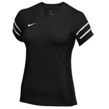 Nike Women's Black Club Ace Short Sleeve Volleyball Athletic Jersey Size L
