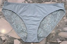 NEW Victoria Secret Body By Victoria Lace Back Bikini Panty - Sage Dust - XL