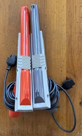 Lot of (2) Nintendo NES-005 Zapper Light Guns Controllers 1985 Grey & Orange